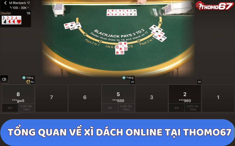 Xì dách online tại Thomo67