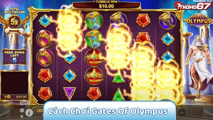 Hướng dẫn chơi quay hũ Gates of Olympus tại Thomo67