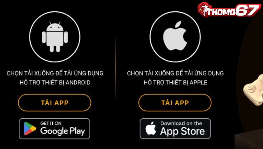 Lưu ý khi tải app Thomo67